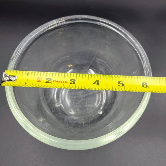 Vintage Clear Bowl With Feet Made In England Read - Picture 10 of 10